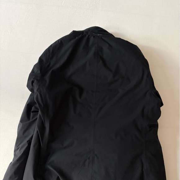 Herno Men's Dark Black Trench Coat with Stand Collar - Picture 3 of 6